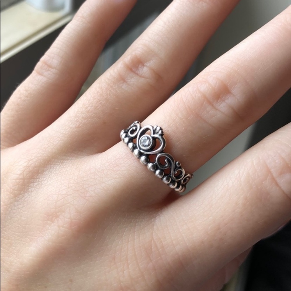 pandora princess ring (silver)